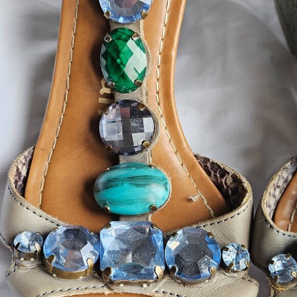 Libby Edelman Wedge Sandal Size 8M - Picture 3 of 10